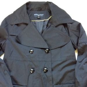 black trench coat | dressy | size medium