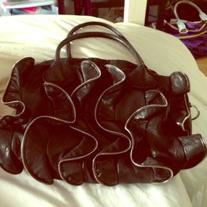 Steve Madden Black Leather Bag
