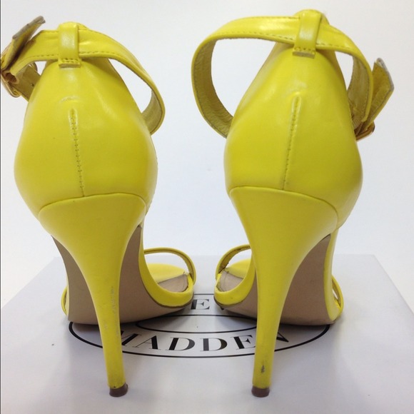 Sold: Yellow Realove Ankle Strap Sandals - Picture 3 of 4