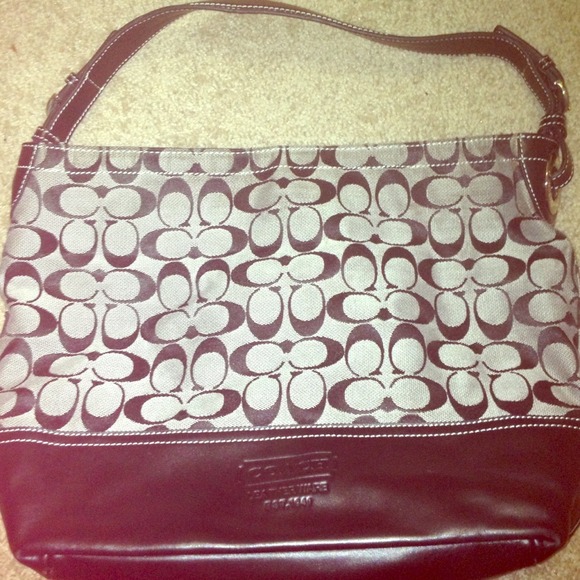 💯Authentic black&grey Coach bag