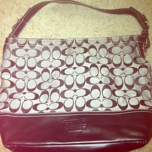 💯Authentic black&grey Coach bag