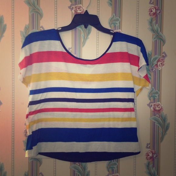 Striped "sail boat" top