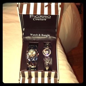 Figaro Couture Brand New Watch & Bangle Set