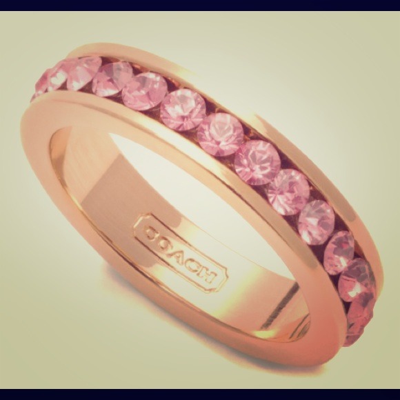 Coach Jewelry - RESERVED Coach Pave Band Ring