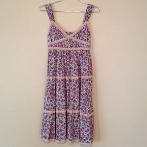 ❤️️SOLD❤️️Free People Lavender Flower Print Dress