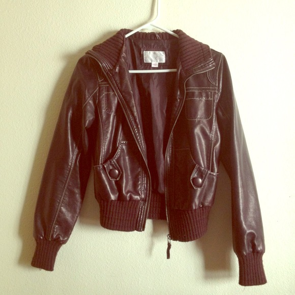 ❌SOLD❌Brown Faux Leather Jacket