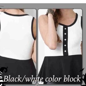 🔥Color blocked peplum top🔥LAST ONE!