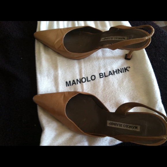 Manolo's!  Kitten heel sling backs! Sold/bundled