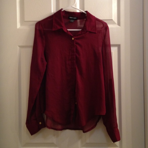 Sheer shirt.