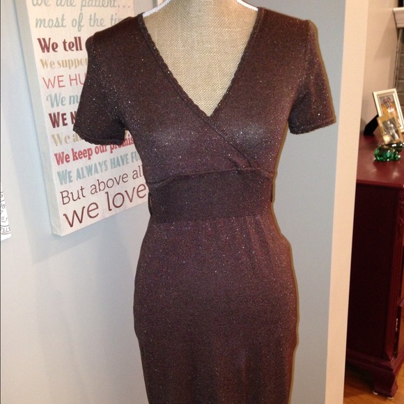 🌟 SOLD 🌟Chocolate Short Sleeved Dress