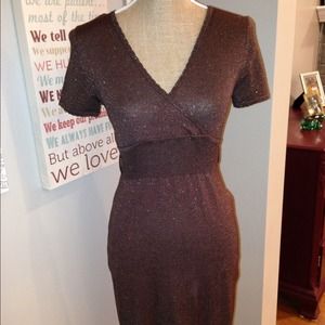 🌟 SOLD 🌟Chocolate Short Sleeved Dress