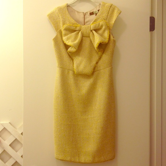 💥SOLD Anthropologie Mod Yellow Dress