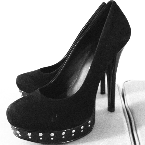 Black stiletto heels