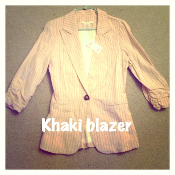 Charlotte Russe Jackets & Blazers - ⛔️SOLD⛔️ striped linen blazer