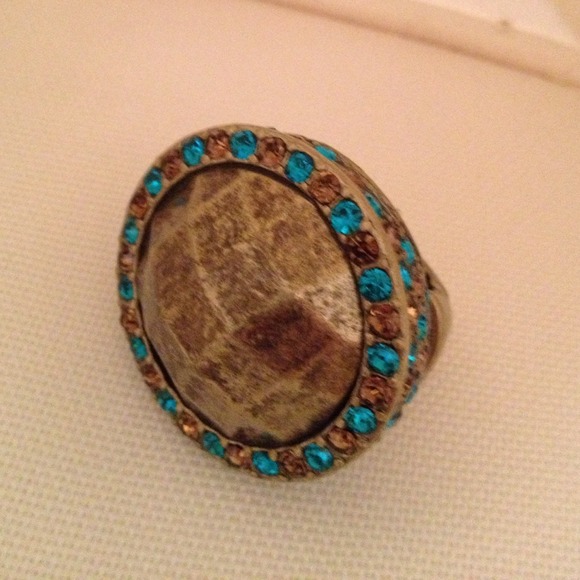 SOLD. Antique gold tone ring