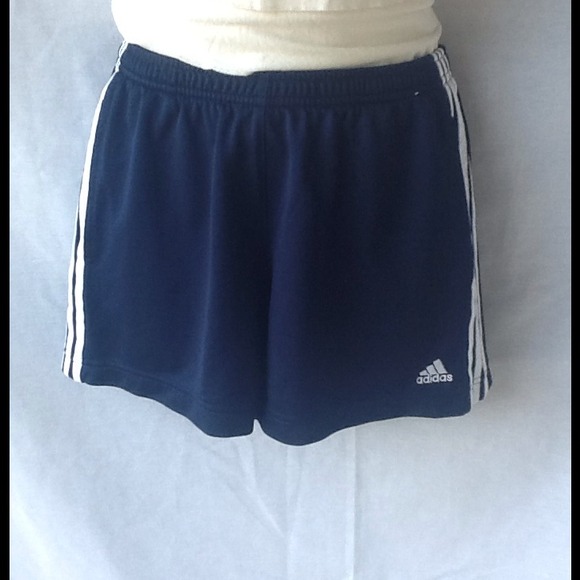 SOLD IN BUNDLE Adidas navy blue w/white stripe at