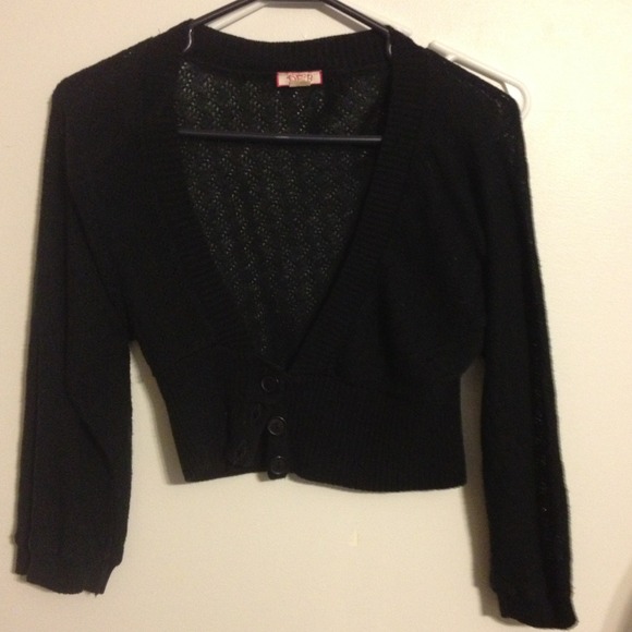 SOLD**Black short cardigan