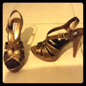 Bronze Steve Madden Heels