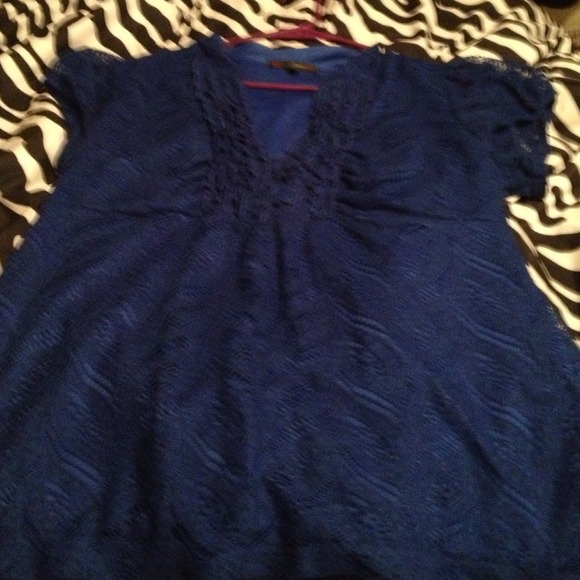 Blue dressy shirt