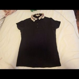💥SOLD💥Burberry black polo shirt