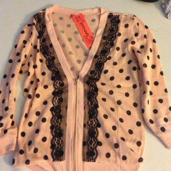 Peach sweater plus heart sweater