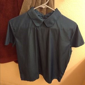 Blue Peter Pan collar shirt