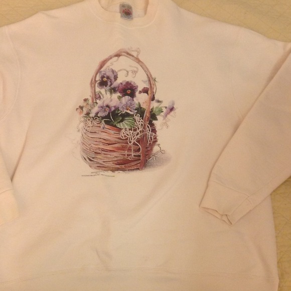 Flower basket sweatshirt - Picture 1 of 2