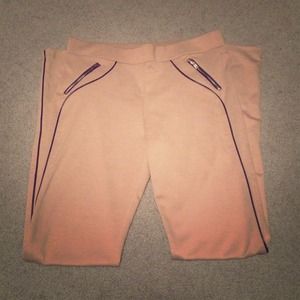 Long ,Tan & black stretchy pants from joyce leslie
