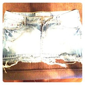 Denim skirt hollister