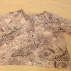 Stunning tie front top