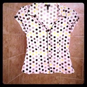 Poka dot top