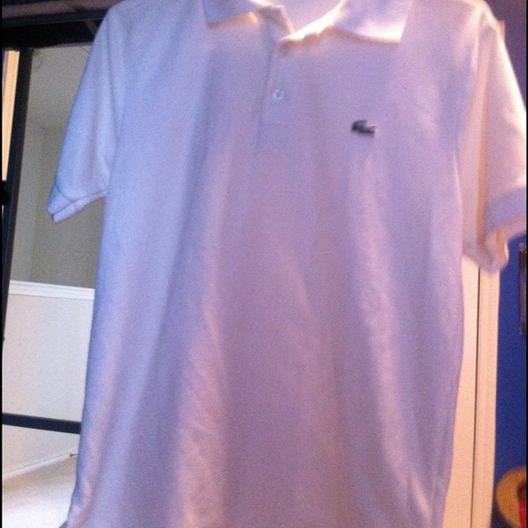 Men's polo white Lacoste top