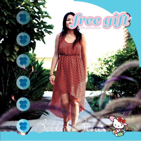 🎉HP 11/11🎉 - 🔥Orange HI-LO dress🔥 - Picture 3 of 4