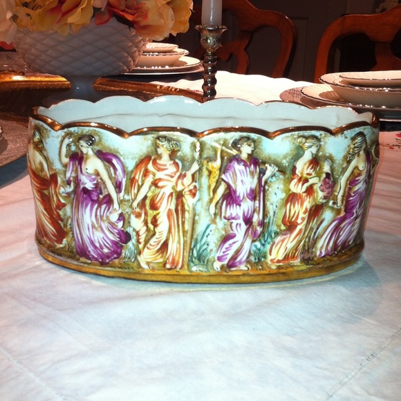 Capo Di Monte porcelain Vintage vase marked 2730 - Picture 2 of 4