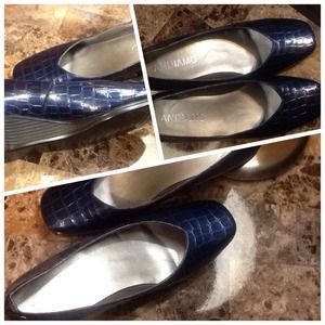 Shoes, NWOT, Andiamo pumps, blue