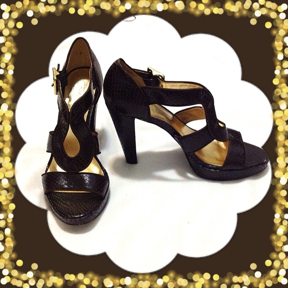 Coach Shoes - Authentic Coach high heels chocolate color