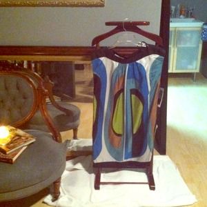 Maggie London mod color lock silk shift dress