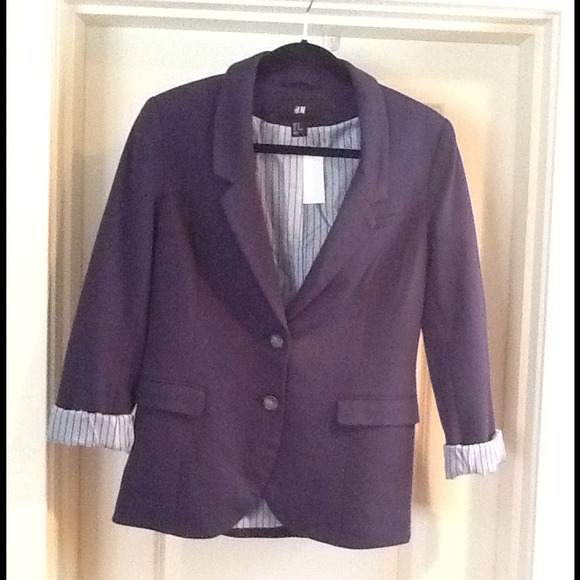 H&M: Navy Blazer with Elbow Pads