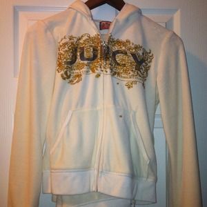 💥SOLD💥Juicy Couture Cream Velour Track Suit