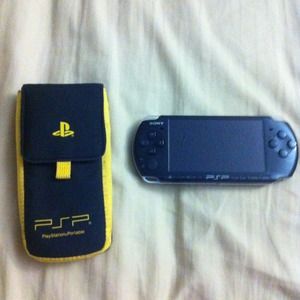 PSP with carrying case