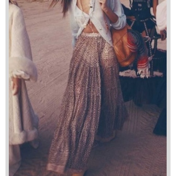 Wildfox Couture Leopard Maxi Skirt - Picture 1 of 4