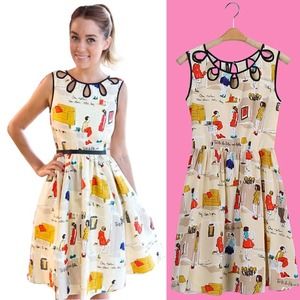 REDUCED PRICE! Sleeveless hollow out collar dress