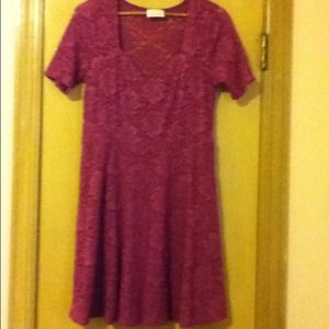 UO Pins & Needles Sweetheart Dress: pink