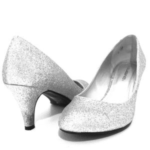 cityCLASSIFIED® sparkling silver heels