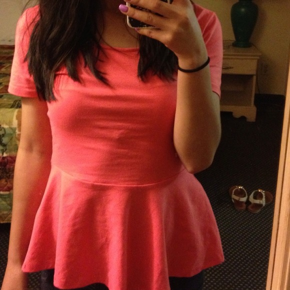 Pink Peplum Shirt - Picture 3 of 3