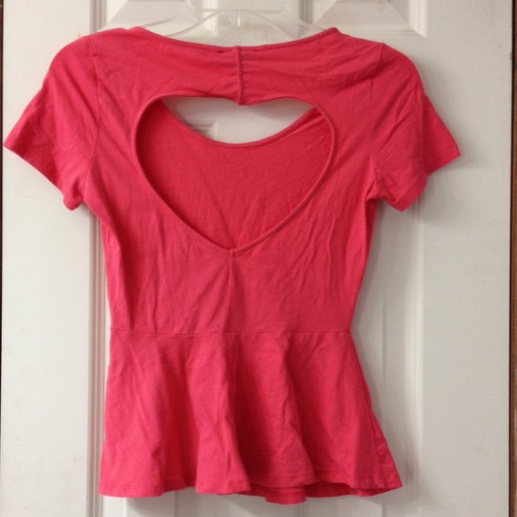 Pink Peplum Shirt - Picture 2 of 3