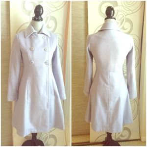 VS Husky Blue Trench Double Button Trench Coat