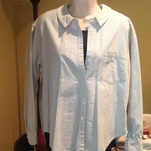 Blue and white striped shirt!