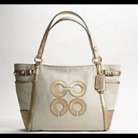 🔥COACH Canvas Natural Tote 16756 @livsan2003