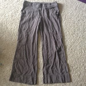 brown pinstripe dress pants